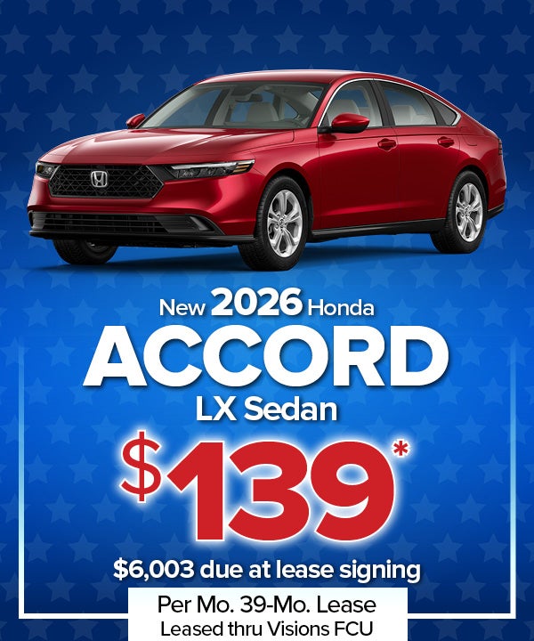 New 2026 Accord LX Sedan