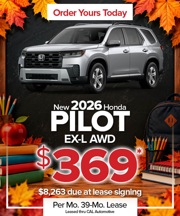 New 2026 Pilot EX-L AWD