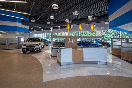 image of the showroom at Paramus Honda