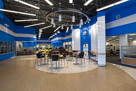 image of the showroom at Paramus Honda